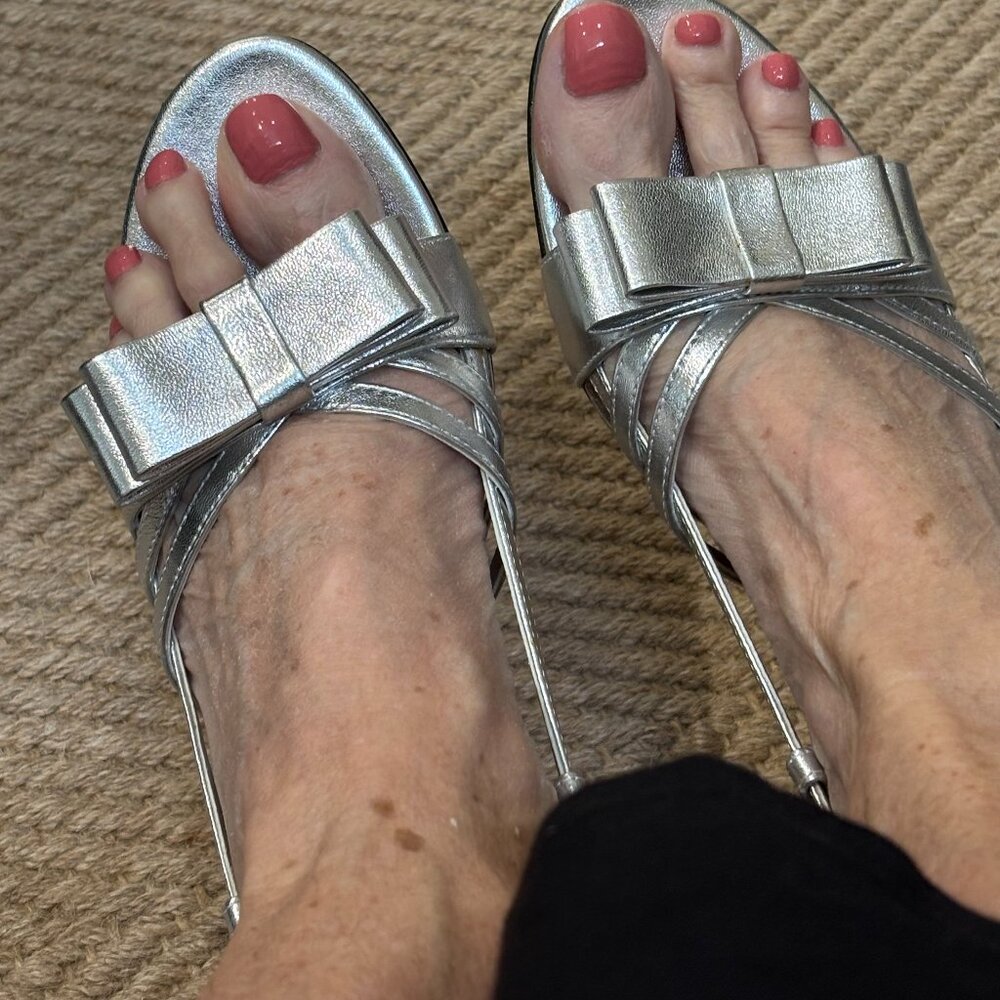 Vaneli Women's Martey Silver Slingback Sandal - Picture 7 of 16